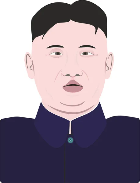 Kim Jong-un — Vetor de Stock