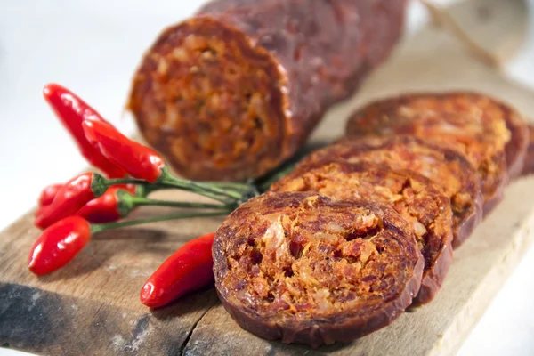 Salame caseiro húngaro — Fotografia de Stock