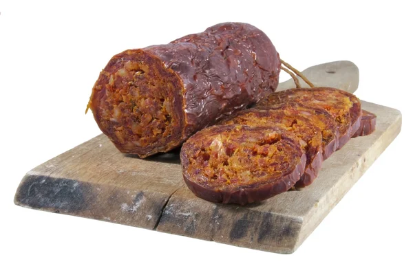 Salame caseiro húngaro — Fotografia de Stock