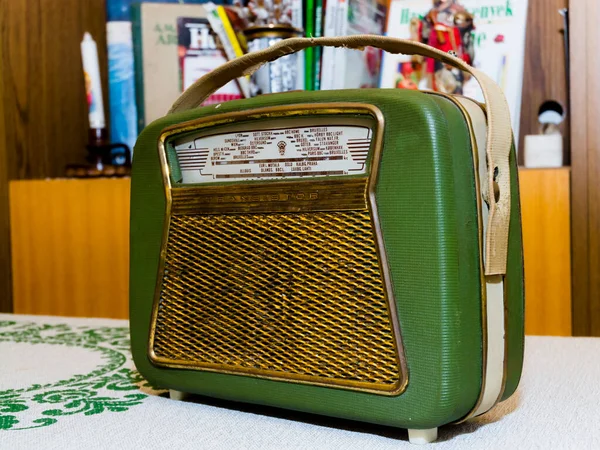 Старый Стиль Ретро Радио Комнате — стоковое фото