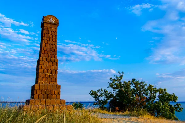 Colonna Cima Alla Collina Balatonkenese — Foto Stock