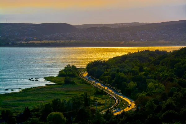 View Lake Balaton Lookout Tower Balatonkenese — 图库照片