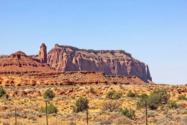 Jagged Rock Outcroppings Monument Valley Utah — Stock fotografie