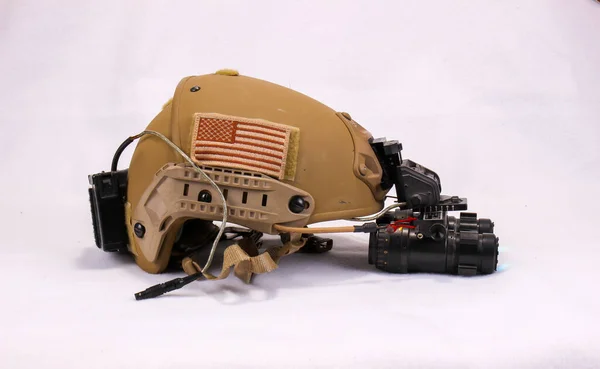 American Military Helmet With Night Vision