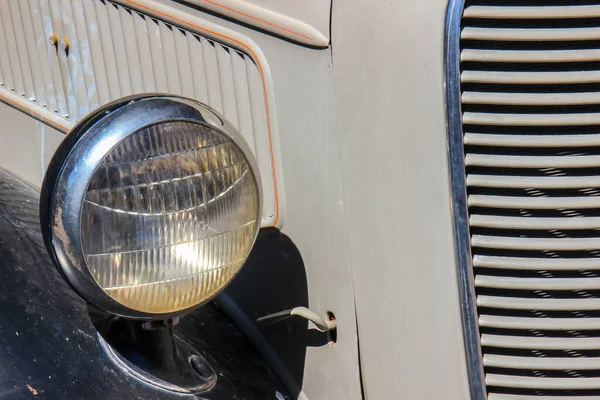 Stare Szklane Reflektory Błotniku Zabytkowego Samochodu — Zdjęcie stockowe