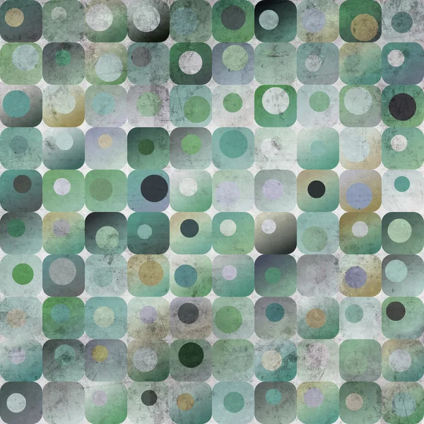 Teal circle and square grunge texture — Stock Photo, Image