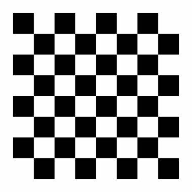 Siyah kareler ayarlandı. Beyaz arkaplanda geometrik ızgara.