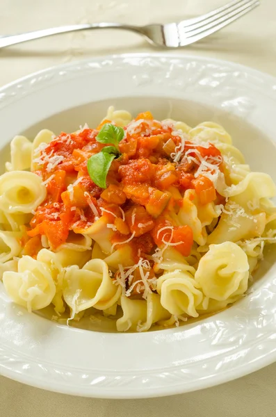 Gigli with tomato sauce — Stock Photo, Image