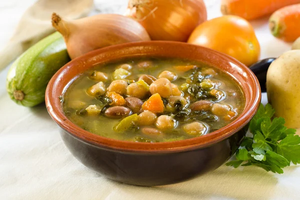 Gemüsesuppe — Stockfoto