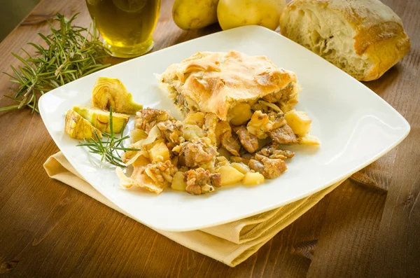 Sa Panada, Sardinian Cuisine — Stock Photo, Image