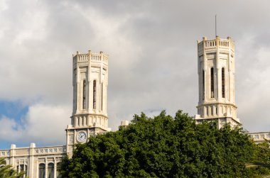 Cagliari şehir, Sardunya, kule city Hall