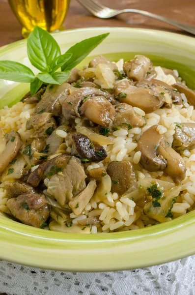 Risotto with mushrooms — Stock Photo, Image