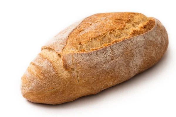 Francesino Traditional Italian Loaf Isolated White Background 图库图片
