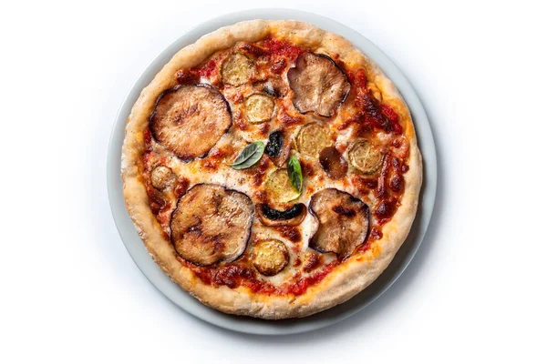 Yiyecekler. Lezzetli pizzayı yakın. 