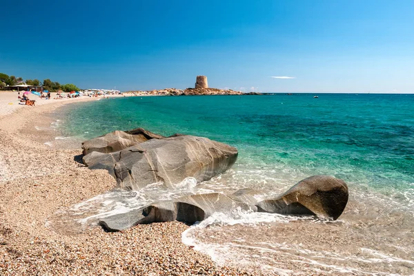 Travel Destination Beautiful Coast Sardinia Italy ロイヤリティフリーのストック画像
