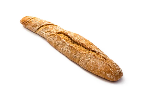 Filoncino Típico Pão Italiano Isolado Sobre Fundo Branco — Fotografia de Stock