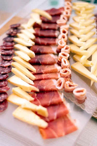 Yiyecekler. Lezzetli aperatifleri kapatın.