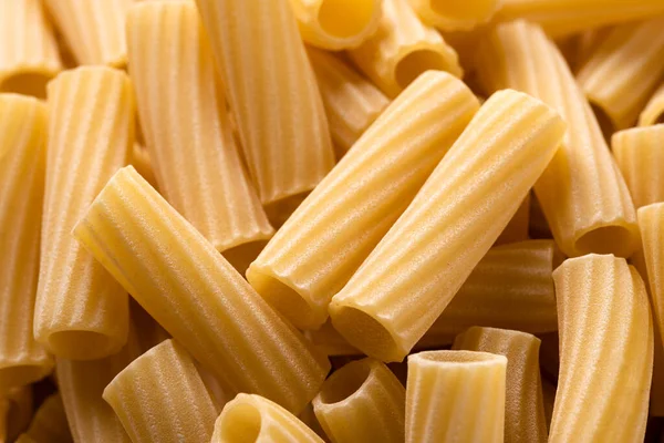 Uncooked Typical Italian Pasta Close — Stok fotoğraf