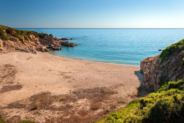 Sandy Wild Lonely Beach Muravera Sardinia Italy Europe — Stock Photo, Image