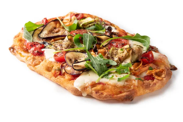 Fresh Pizza Isolated White Background — Stock Photo, Image