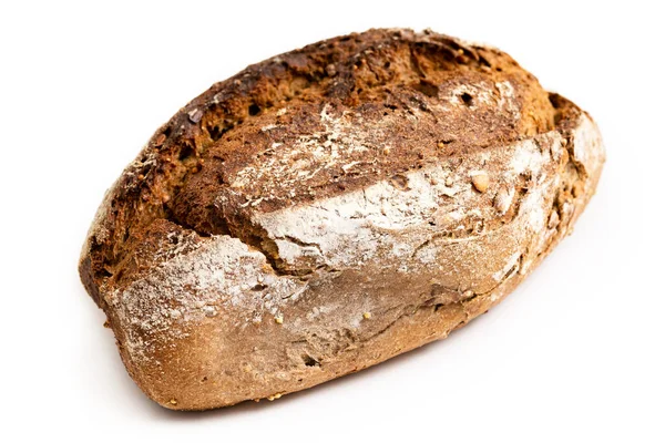 Frisches Brot Isoliert Auf Weißem Hintergrund — Stockfoto