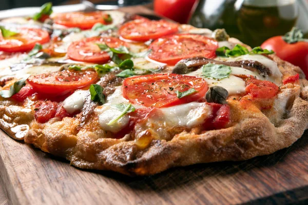 Close Fresh Delicious Pizza — Stock Fotó