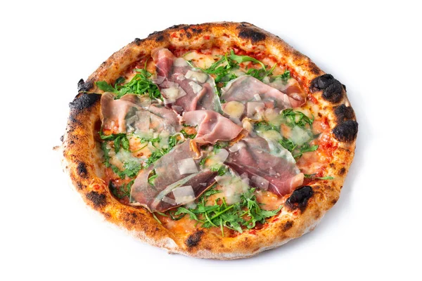 Close Delicious Pizza Ham — Foto Stock