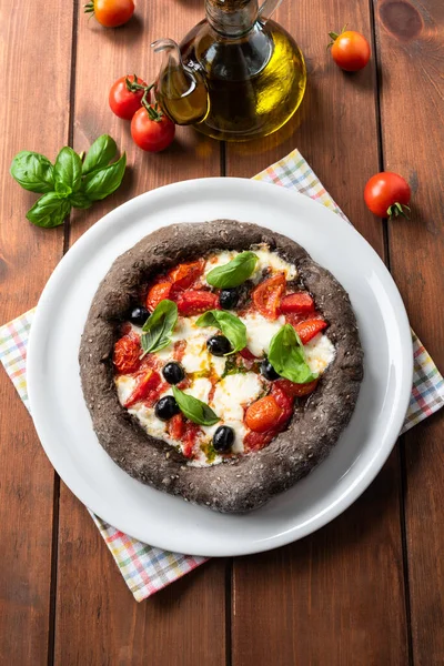 Close Shot Delicious Italian Pizza — Stok fotoğraf