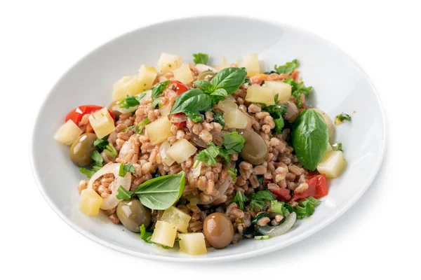 Heerlijke Spelletjessalade Met Groenten Kaas Vegetarisch Eten — Stockfoto