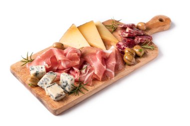 jambon, salam ve peynir.