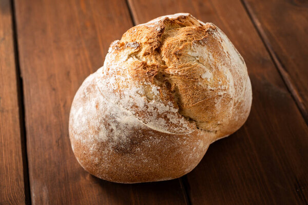 freshly made bread close up