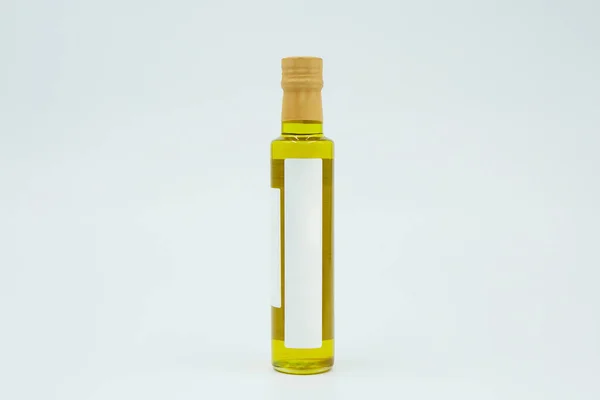 Olivový Olej Plastové Láhvi Italské Výrobky Koření Jídlo Vaření Kuchyni — Stock fotografie