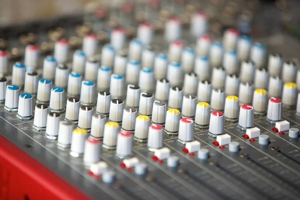 Remoto Para Controlar Sonido Durante Grabación Música Reproducción Canciones —  Fotos de Stock