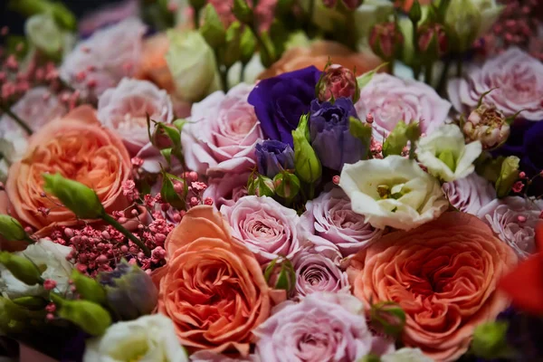 Compositie Gemaakt Door Bloemisten Van Verse Bloemen Het Feest Bruiloft — Stockfoto