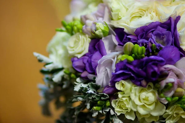 Bouquet Sposa Luminoso Cerimonia — Foto Stock