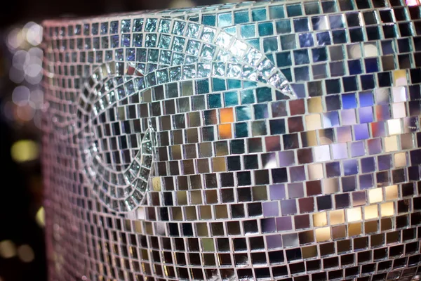 Het Spiegeloppervlak Van Glasstukken Verzameld Als Mozaïek Textuur Achtergronden — Stockfoto