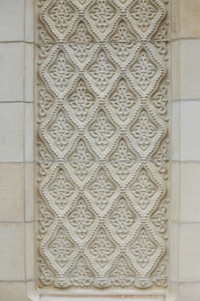 Gracieux Beaux Bas Reliefs Historiques Sur Façade Bâtiment — Photo