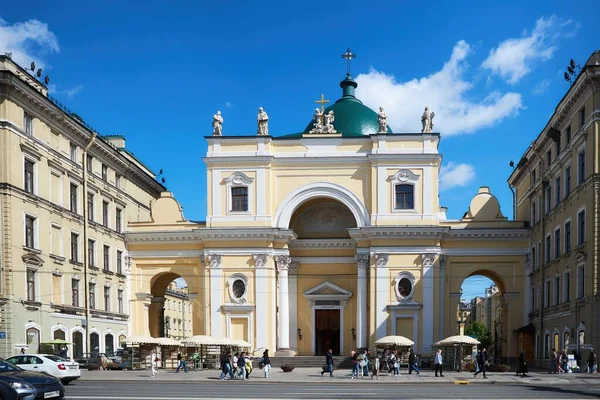 San Petersburgo Enero 2021 Basílica Santa Catalina Nevsky Prospekt San —  Fotos de Stock