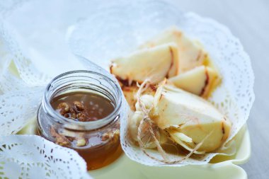 Ekolojik ürünlerden yapılmış sert Fransız peyniri. Peynir yapma teknolojileri, gıda üretimi.