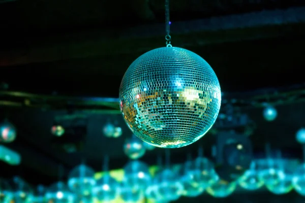 Mirror Ball Club Hangs Ceiling — Stock Photo, Image