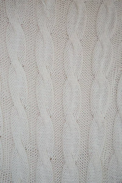 Текстура Трикотажной Ткани Белых Нитей — стоковое фото
