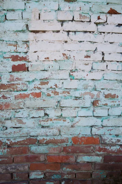 Egy Régi Fehér Téglából Készült Vintage Fal Textúra Vagy Háttér — Stock Fotó