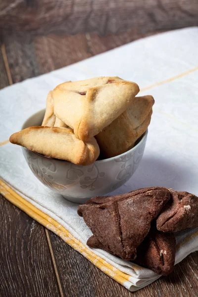 Purim Hamantaschen cookies — Stock Photo, Image