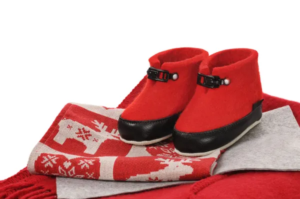 Red uggs — Stock Photo, Image