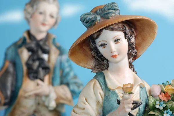 Estatuas de porcelana capodimonte — Foto de Stock