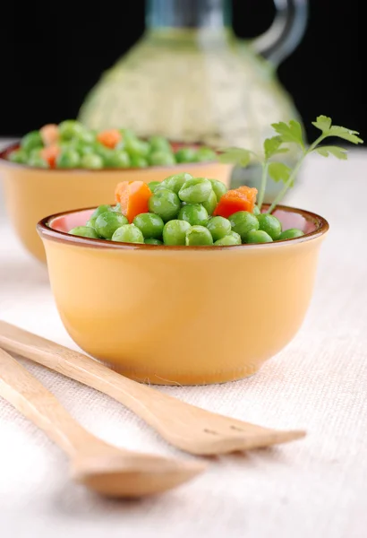 Soup of peas and carrots — Stock Photo, Image