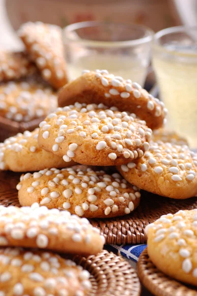 Cookies with sugar — Stock Photo, Image