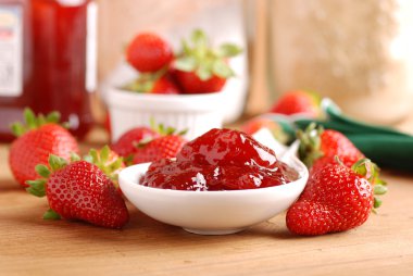 Strawberry jam clipart