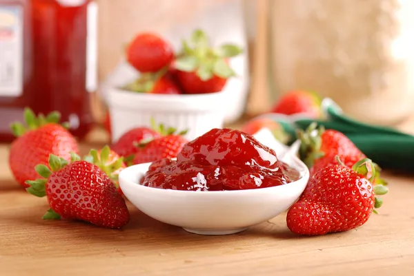 Strawberry jam — Stock Photo, Image