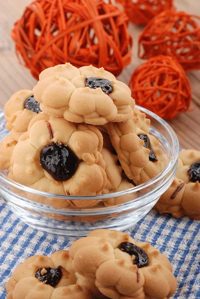 Cookies with cherries — Stock Photo, Image